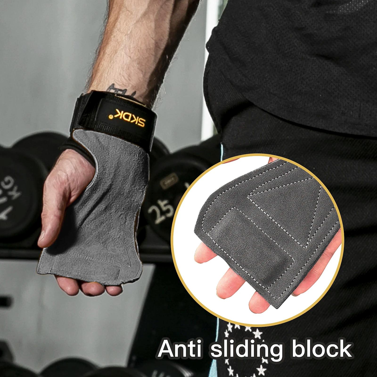 SKDK – protège-paume pour poignées de gymnastique, en cuir de vache, protection de la paume, gants d