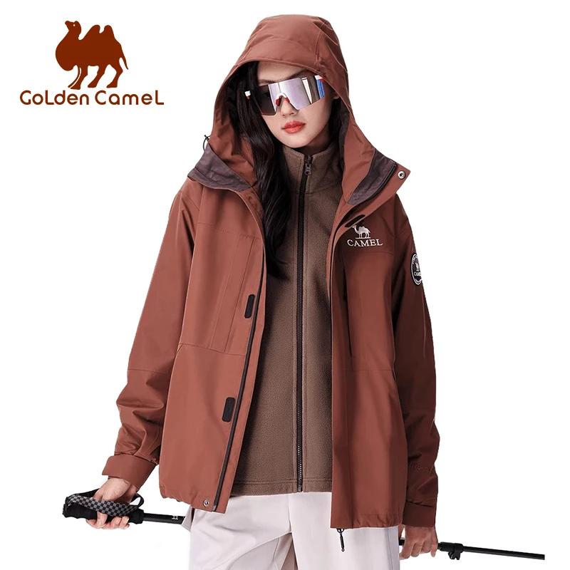 GOLDEN CAMEL-Veste de Randonnée Imperméable et Chaude pour Homme et Femme, Combinaison d'Alpinisme, 