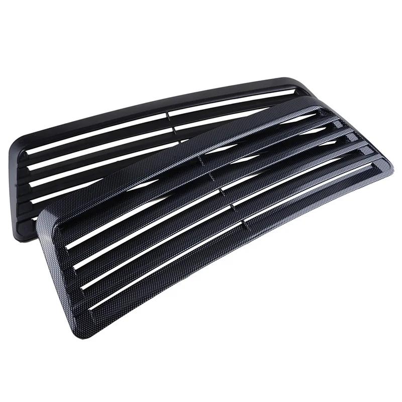 1 pièces noir/Fiber de carbone universel voiture débit d'air cuillère d'admission capot décoratif Ve