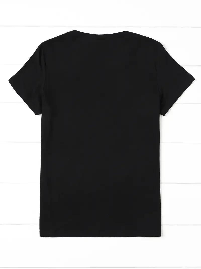 Streetwear années 90 femmes T-Shirt graphique décontracté "Dramatic" imprimé avec imprimé vin T-Shir