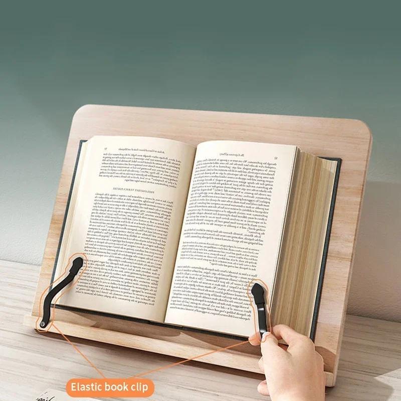 Support de lecture réglable pour tablette et pages, pinces à papier, bureau de lecture pour livre de