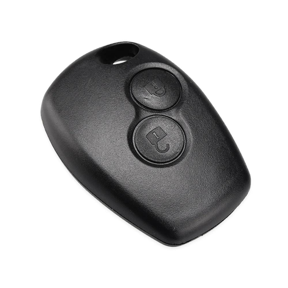 KEYYOU coque de clé à 2 boutons pour Renault Megane Modus Espace Laguna Duster Logan DACIA Sandero F