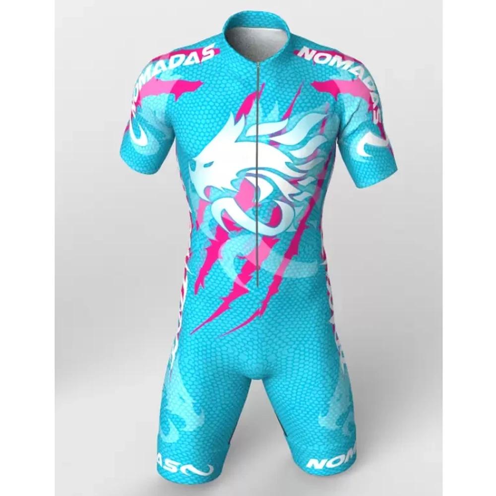 Combinaison de course à roulettes en ligne pour hommes, patins de vitesse trempés, équipe TriDuvet, 
