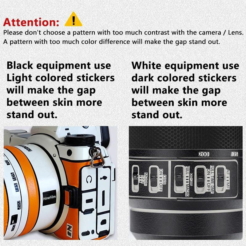 Autocollant d'objectif pour Sony SEL200600G, peau de décalcomanie pour Sony FE 200-600mm f/5.6-6.3G 