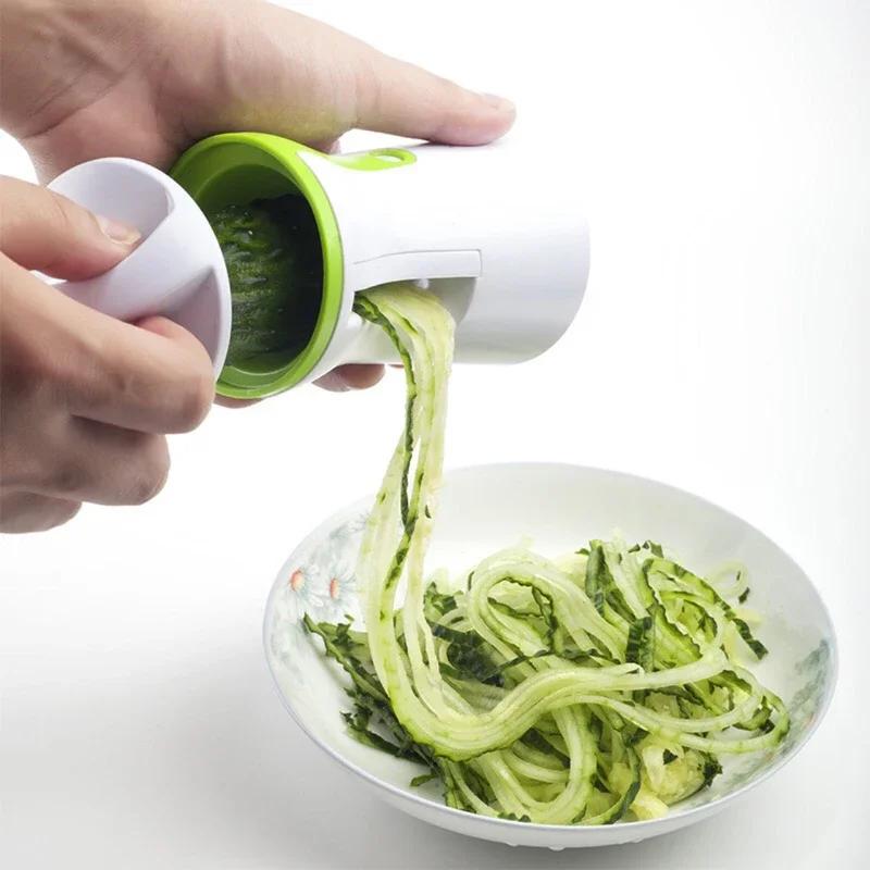 Nouveau Broyeur de légumes en spirale, machine à spaghetti, entonnoir en spirale, râpe à légumes