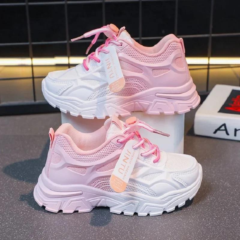 Chaussures de sport souples pour enfants, baskets de course en maille respirante, à la mode, pour ga