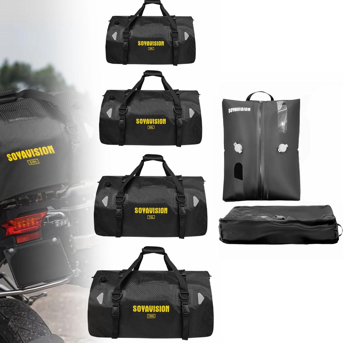 Sacs étanches universels pour moto, sacs de siège arrière, cyclisme, camping, voyage, vélo, scooter,