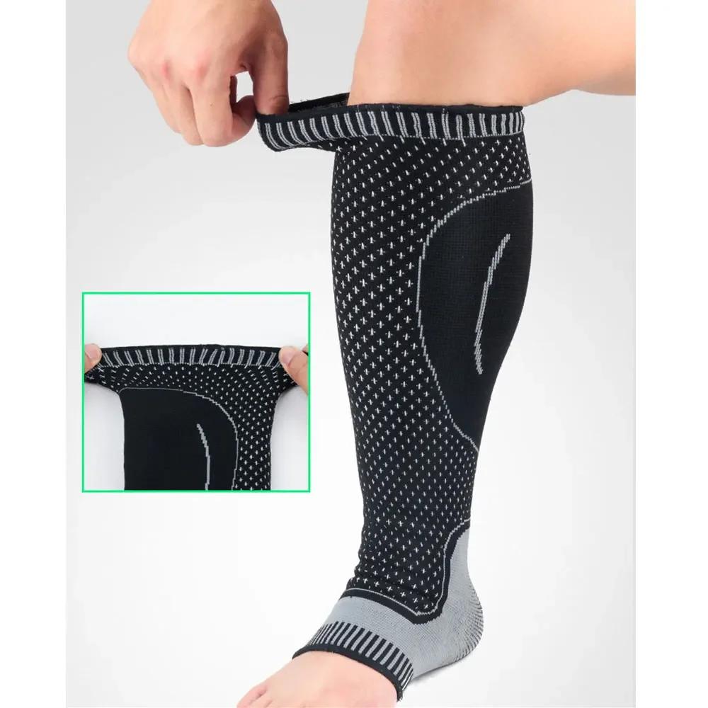 1 pièces femmes hommes Compression mollet manches soutien adapté pour la course basket-ball Protecti
