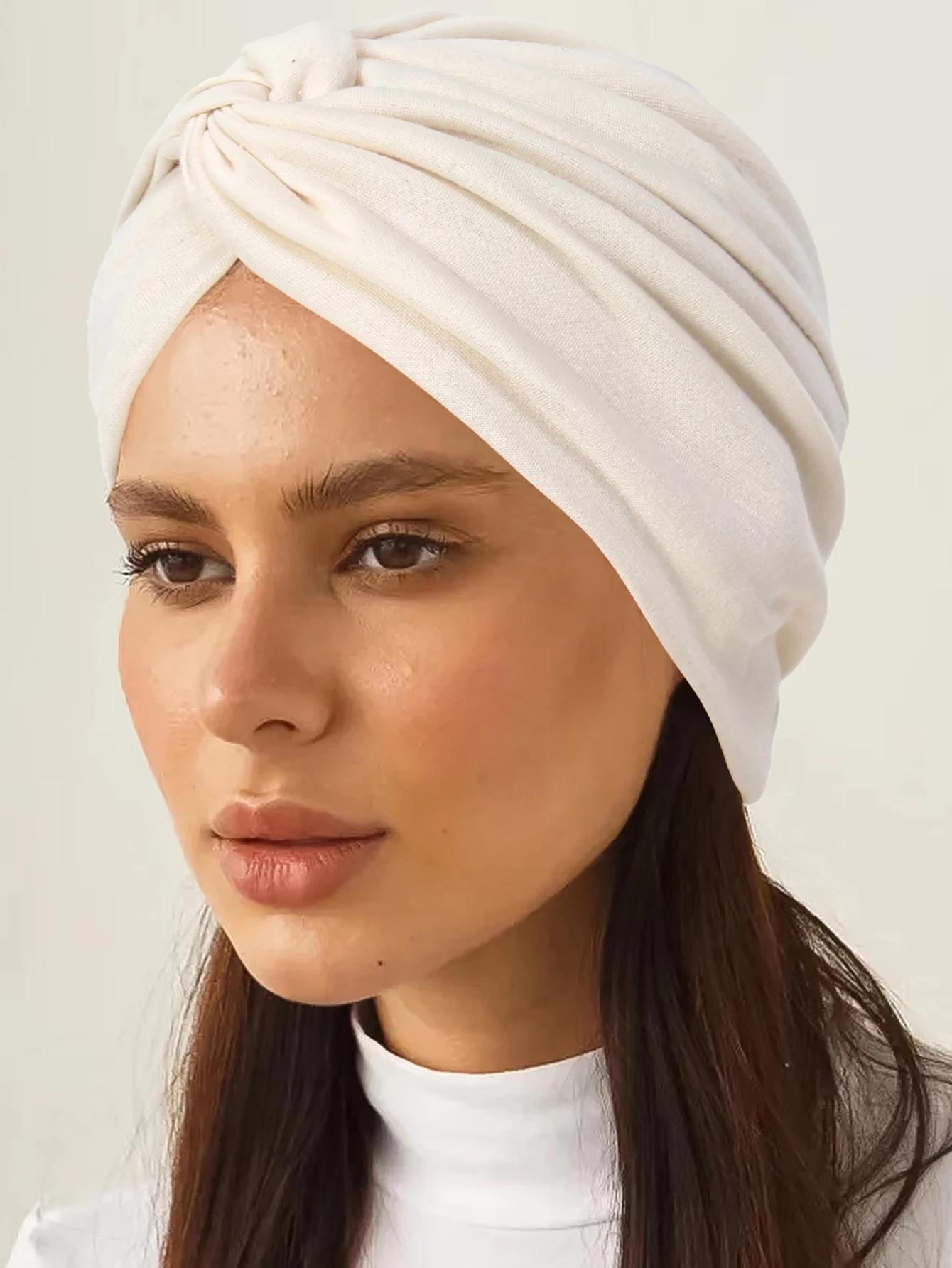 Casquettes Hijab musulmanes pour Ramadan, foulard à la mode pour femmes, couleur unie, soins capilla