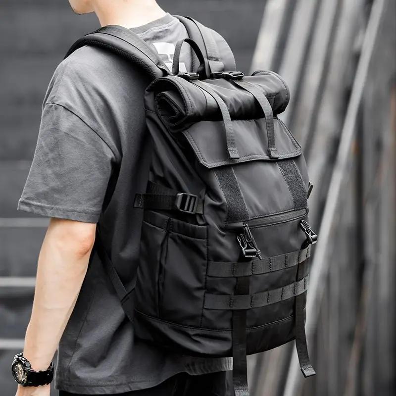 Grand sac à dos mode homme cartable 17 pouces voyage sacs à dos Oxford tissu mâle ordinateur portabl