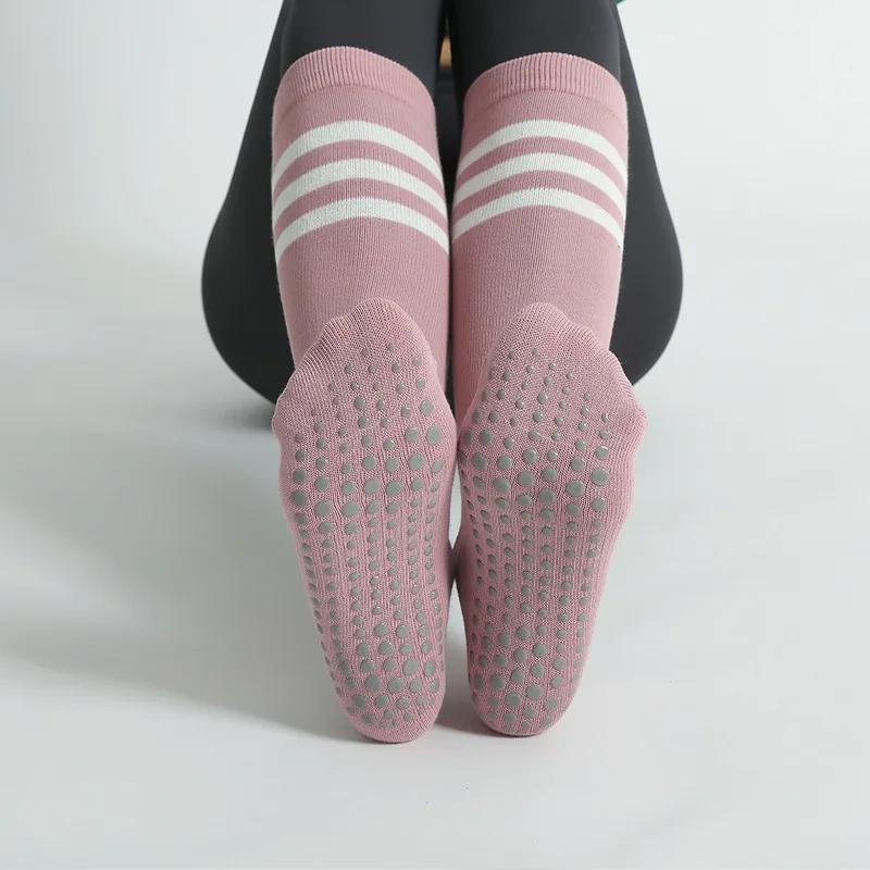 Chaussettes yoga anti-dérapantes femmes - Coton sport respirant fitness pilates danse automne hiver