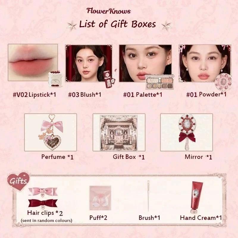 Collection Flower KnowStrawberry Cupid Box - Coffret de maquillage - Palette complète - Poudre press