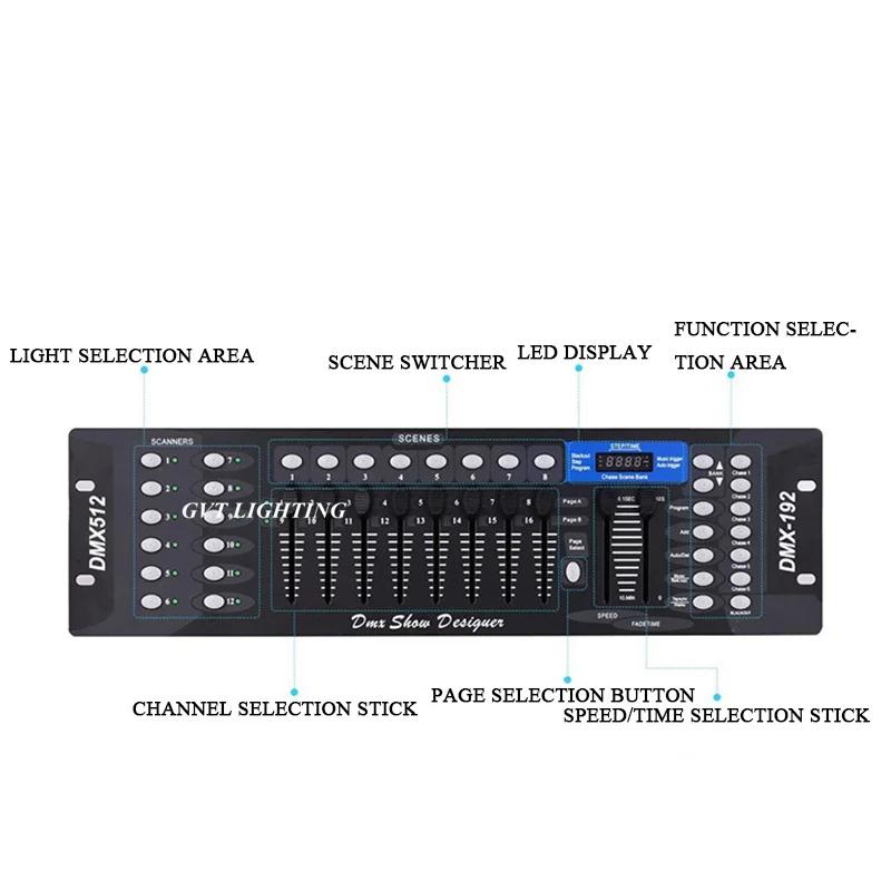 Top vente nouveau contrôleur 192 dmx lumière de scène 512 console dmx équipement de contrôleur dj li