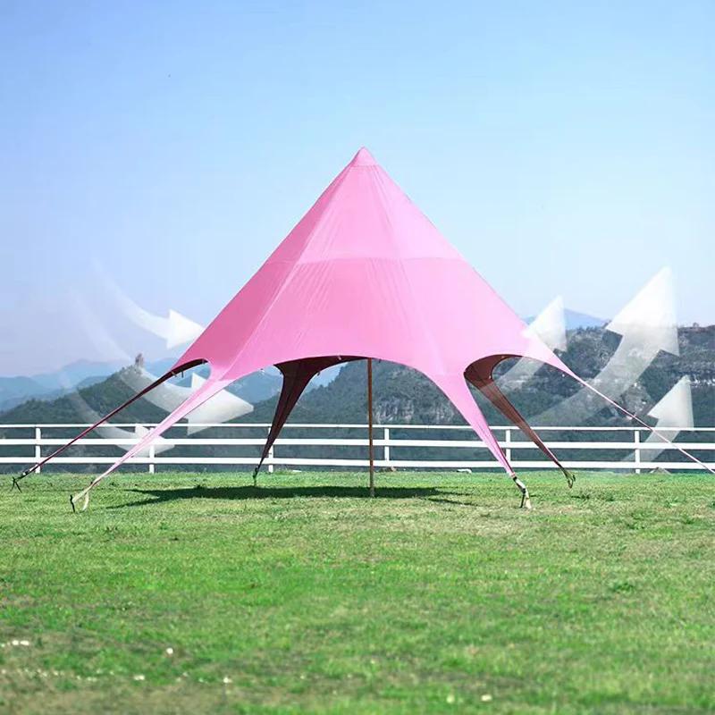 Grande bâche de Camping étanche, étoile hexagonale, abri solaire d'extérieur, tente, pare-soleil, au