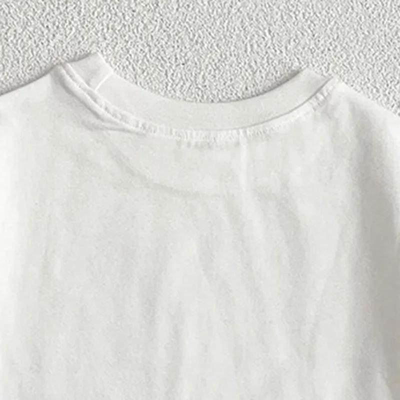 Été bébé garçons filles T-shirt enfant en bas âge dessus de couleur unie vêtements Style coréen infa