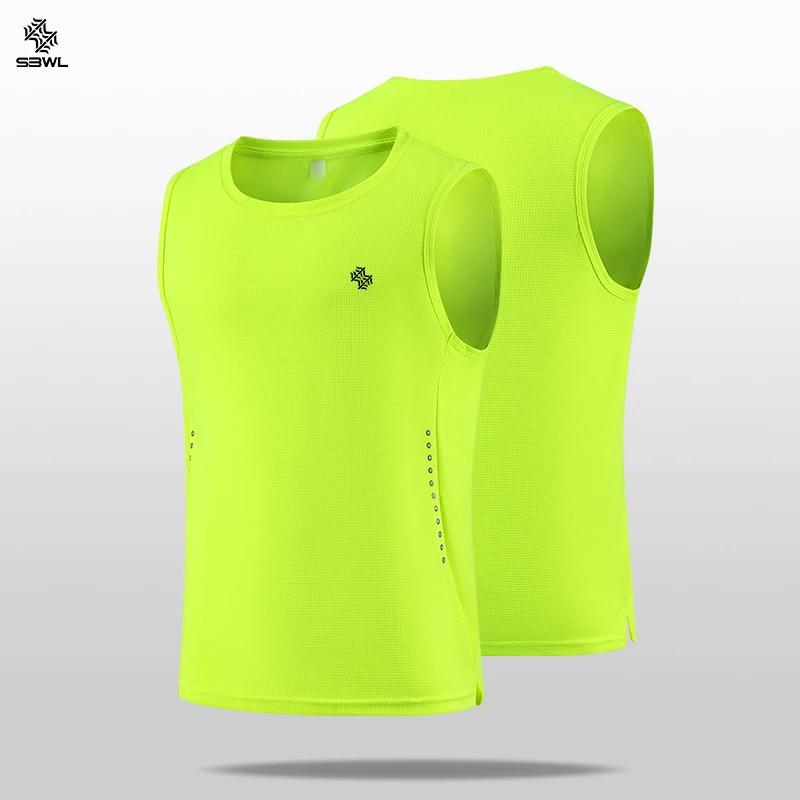 SBWL T-shirts de sport sans manches de haute qualité pour hommes et femmes, gilets de sports de plei