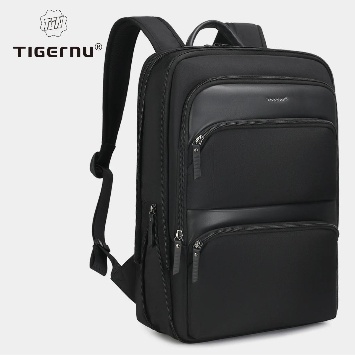 Tigernu sac à dos extensible hommes sacs minces pour hommes sac à dos de voyage étanche mâle 15.6 po