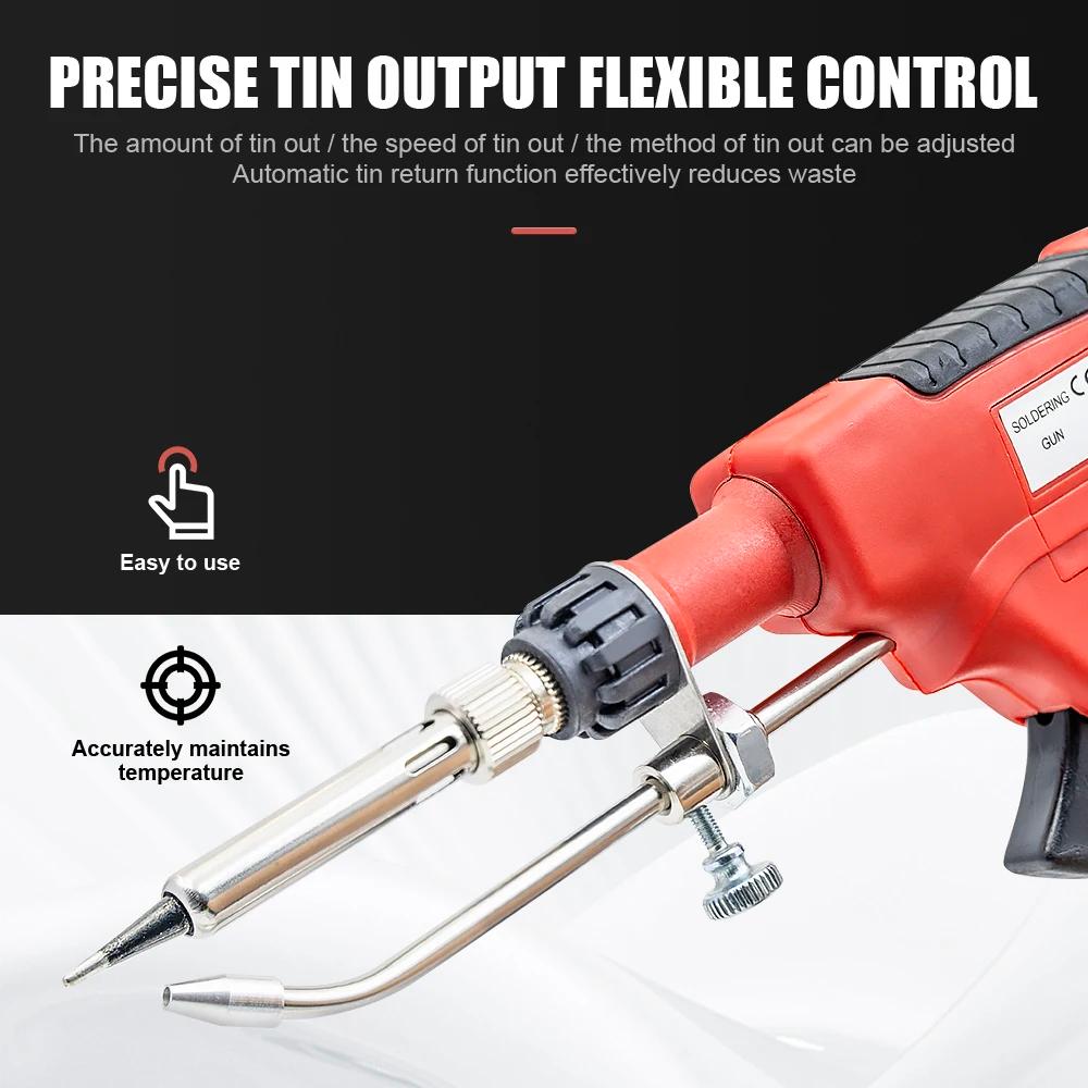 JCD-Fer à souder électrique, 110V/220V, 80W, prise US/EU, chauffage interne portatif, 18 pistolets, 