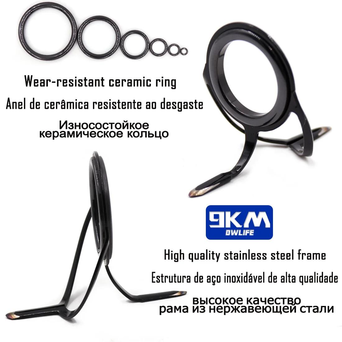 Kit de réparation de canne à pêche, composants de construction de canne à pêche rotative, Guides de 