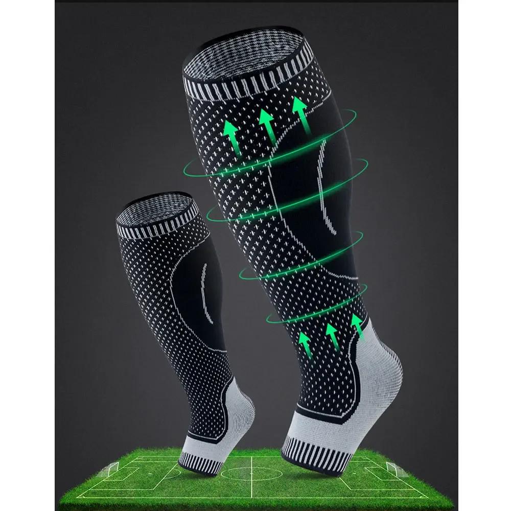 1 pièces femmes hommes Compression mollet manches soutien adapté pour la course basket-ball Protecti