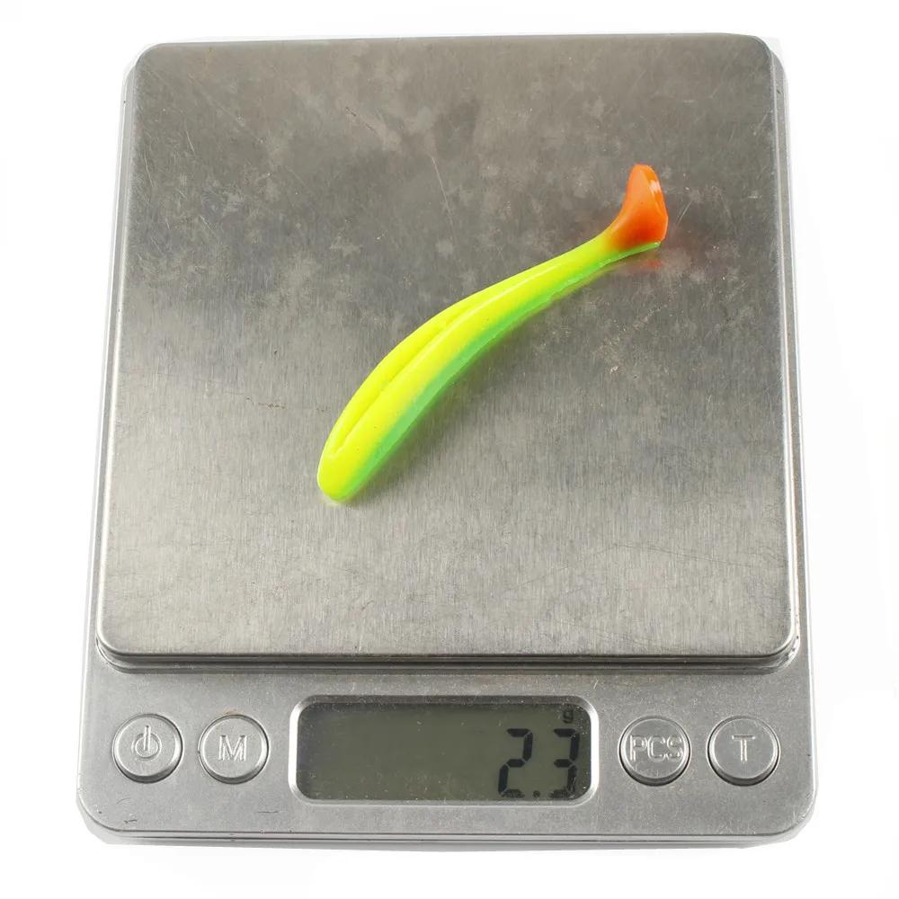 Leurres souples en silicone avec queue en T, appât Élde type poisson nageur idéal pour la pêche à la