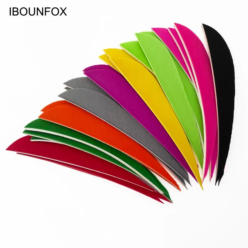 100 pièces 4 pouces dinde tir à l'arc plume Fletching flèche Fletches chasse ailes droite/gauche bri