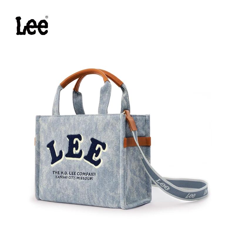 Sac fourre-tout en toile LEE pour femme, grande et petite taille, sac à main quotidien pour le collè