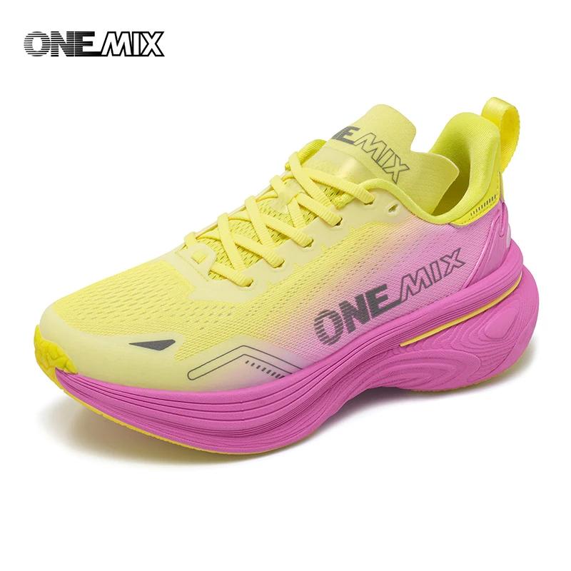 ONEMIX 2026 Nouvelles chaussures de course à coussinets pour femmes et hommes, légères, tendance, ba