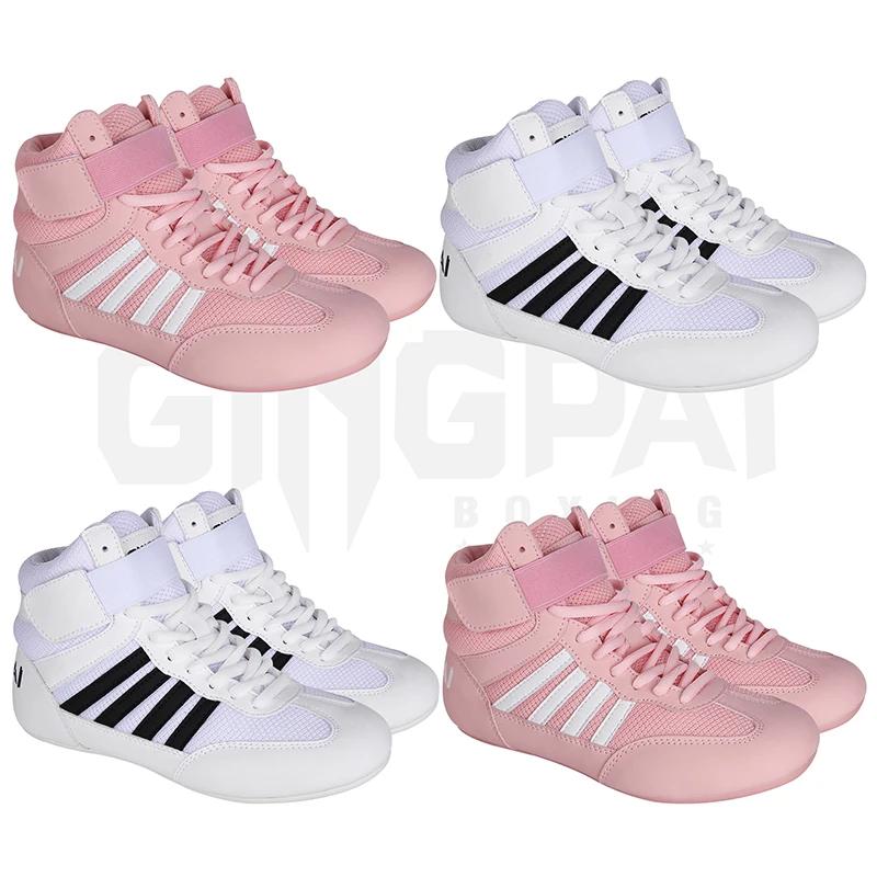 Chaussures de lutte, chaussures de boxe, semelle extérieure en caoutchouc respirante pour hommes, fe