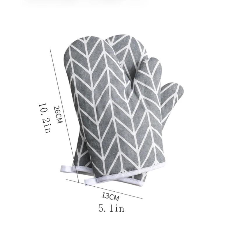 Gants isolants thermiques 2 pièces, gants Anti-brûlure pour micro-ondes, gants de four de cuisson de