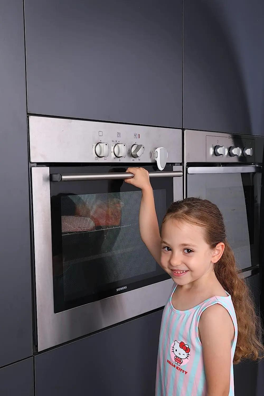 Serrure de porte de four de bébé pour la cuisine, serrures de sécurité pour enfants, protection des