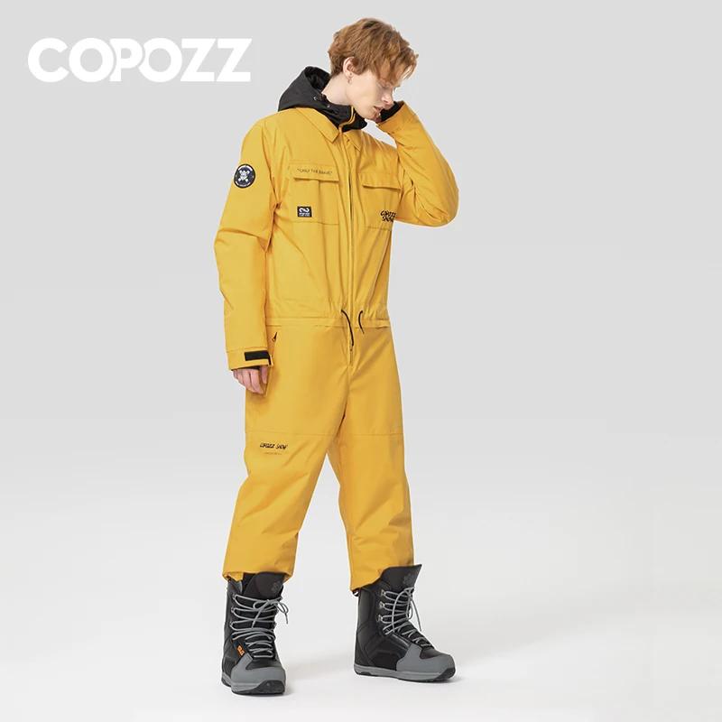 COPOZZ – combinaison de Ski imperméable pour homme et femme, combinaison chaude pour Sports de plein