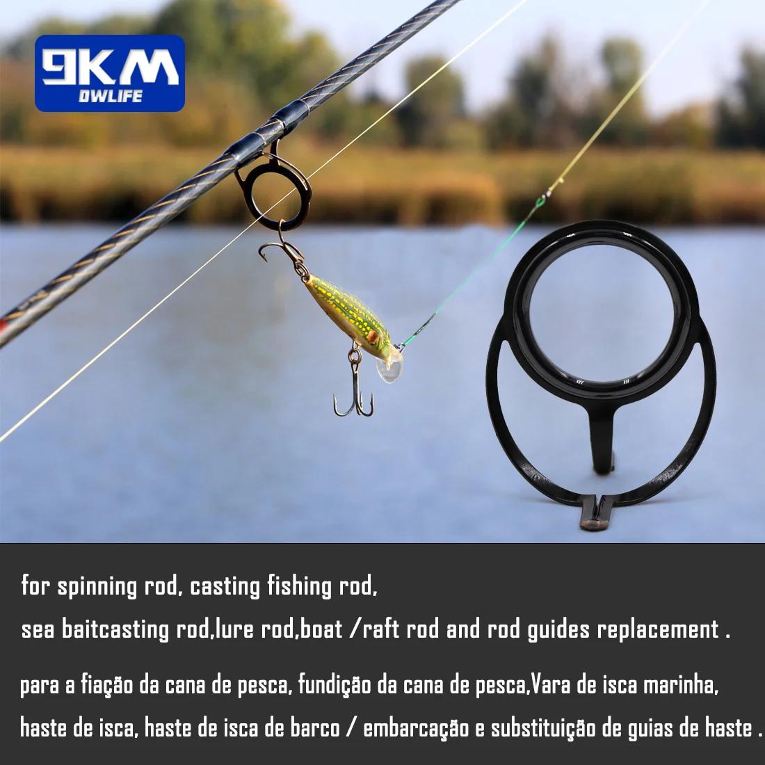 Kit de réparation de canne à pêche, composants de construction de canne à pêche rotative, Guides de 