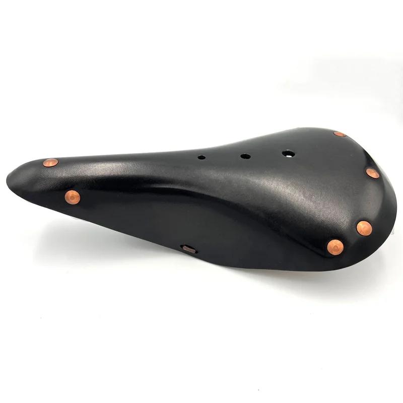 Selle de vélo universelle faite à la main en cuir Bromsilice, siège en cuir pour VTT