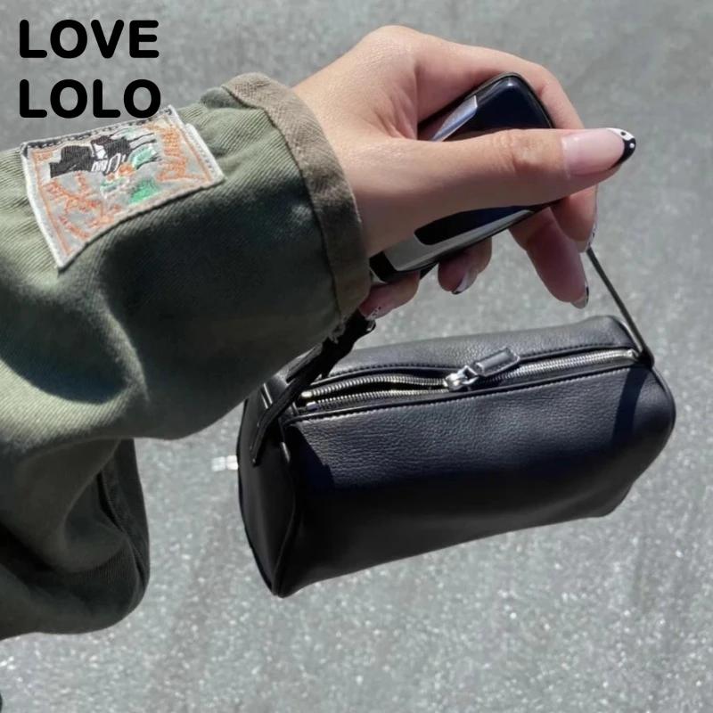 2025 nouveau luxe 90s porte-stylo sac véritable peau de vache souple et daim Mini sac à bandoulière 