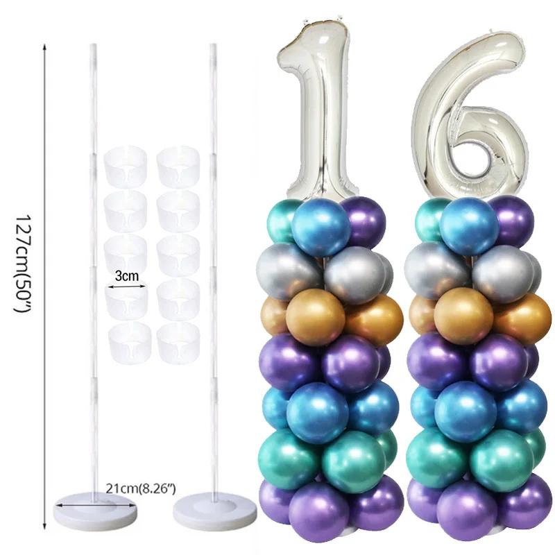 Ensemble d'arc de ballons de Table, support de colonne de ballons pour décorations de fête d'anniver