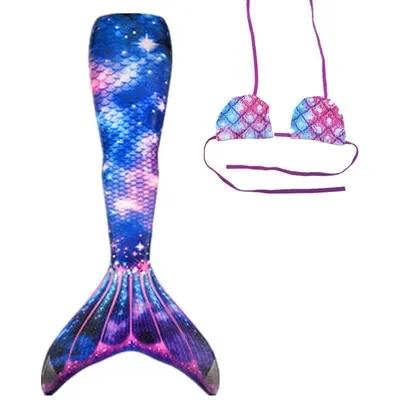 Queue de sirène natation enfant adulte - Costume cosplay avec monopalme pour fête