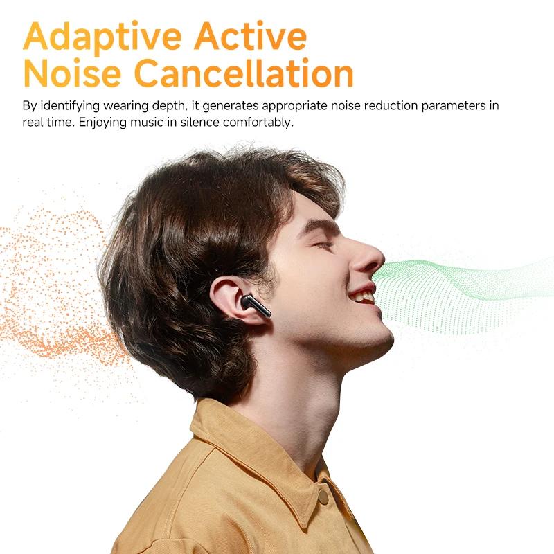 QCY HT10 AilyBuds Pro + ANC écouteurs sans fil Audio haute résolution avec LDAC 6 micro AI HD appel 