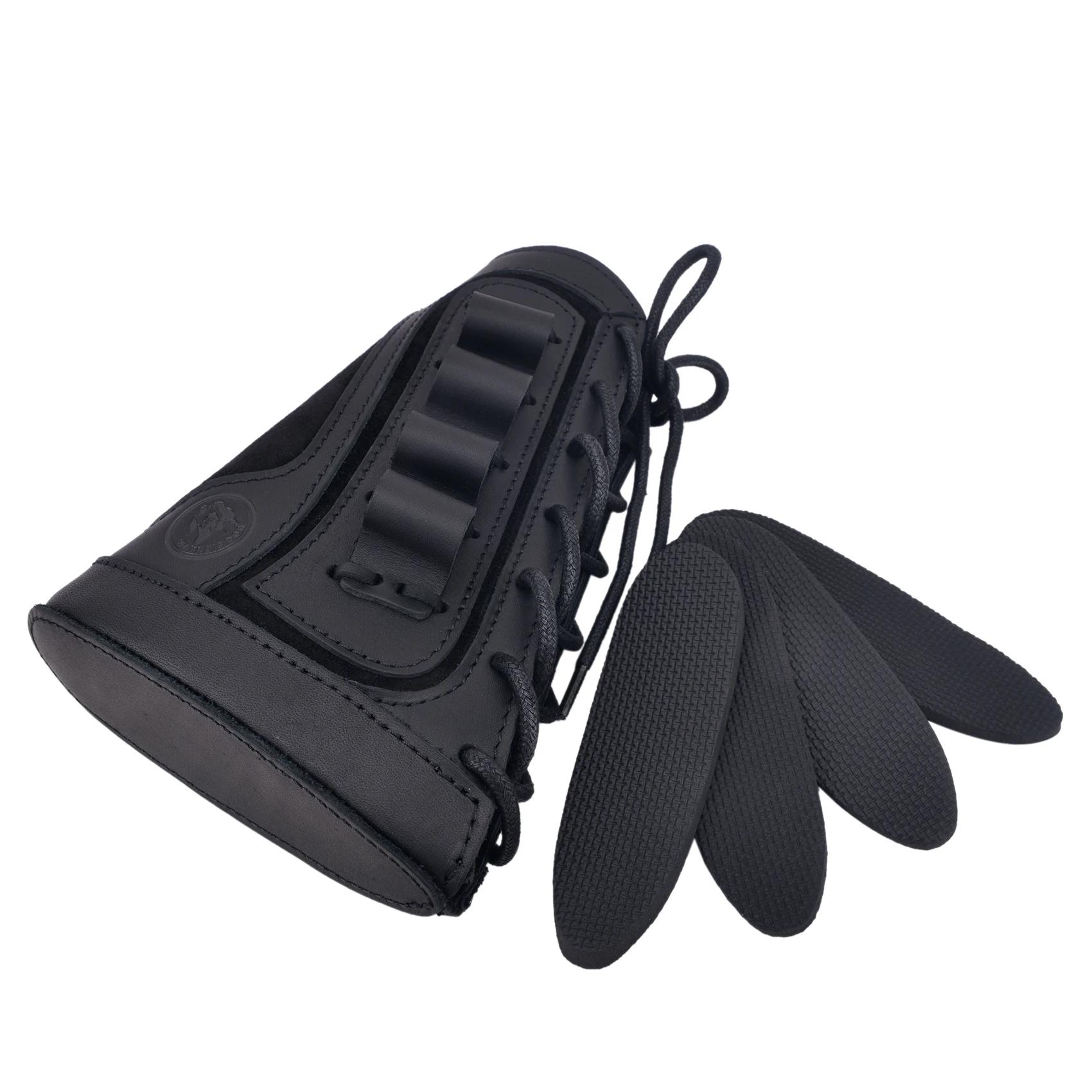 Coussin de repose-joue en cuir pour fusil de chasse, calibre 12, pour chasseur gauche ou chasseur dr