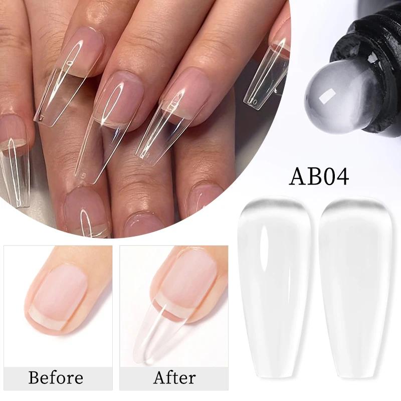 BORN PRETTY 30ml paillettes Gel acrylique Extension de doigt vernis à ongles argent rose Extension G