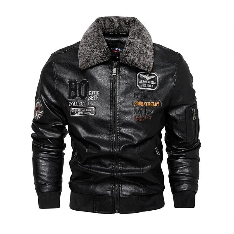 Vestes de moto en cuir PU imbibées de sourire pour hommes, vêtements grande taille, nouveau