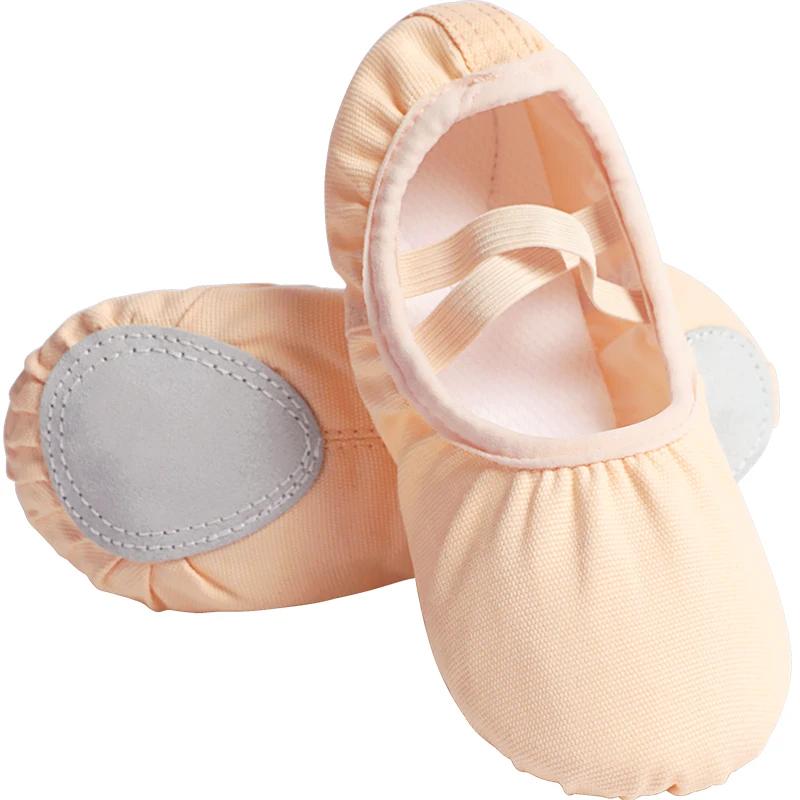 Chaussures de Ballet pour filles, chaussures de danse en toile pour femmes, chaussures de Ballet à s