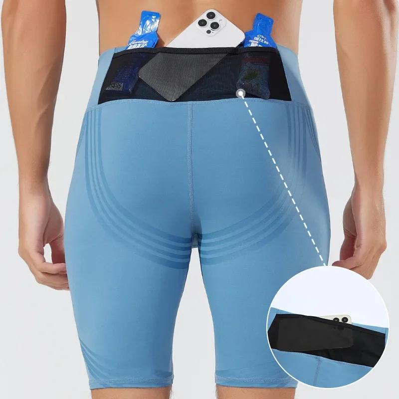 Shorts de sport pour hommes, vêtements de Fitness, Shorts de Compression, de course, d'entraînement,