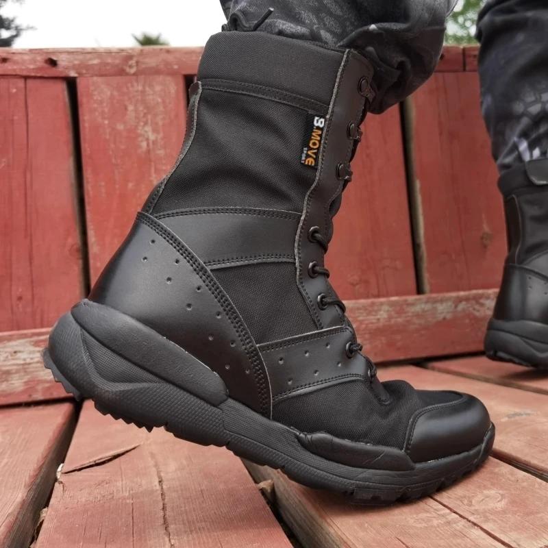 Bottes Militaires Ultra-Légères Homme Femme - Randonnée Désert Escalade Été