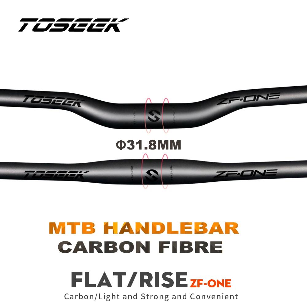 TOSEEK ZF-ONE vtt guidon de vélo en carbone guidon 31.8*580-720/740/760mm guidon noir mat pour acces
