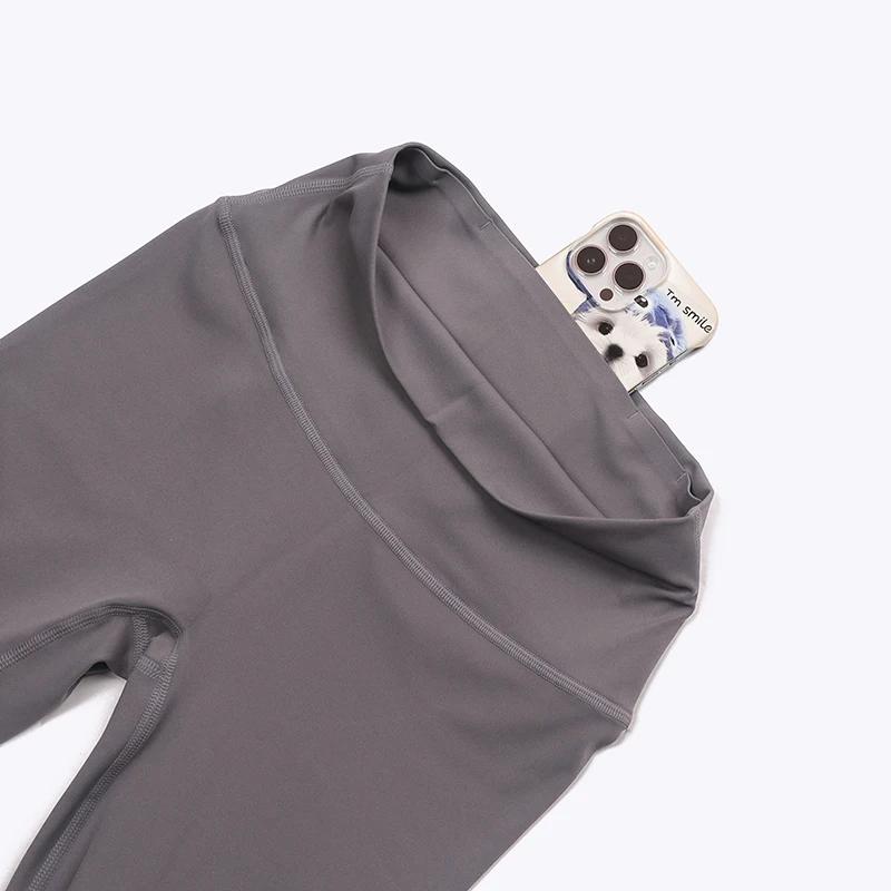 SOISOU-Legging en nylon pour femme, pantalon de yoga sexy, taille haute, moulant, élastique, doux, r