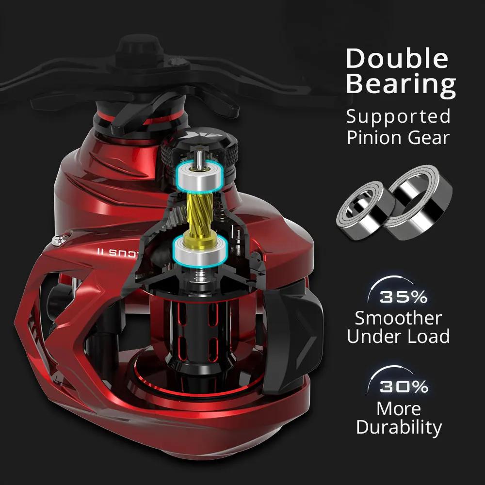 KastKing Spartacus II moulinet Baitcasting Ultra lisse 8KG traînée maximale 7 + 1 roulements à bille