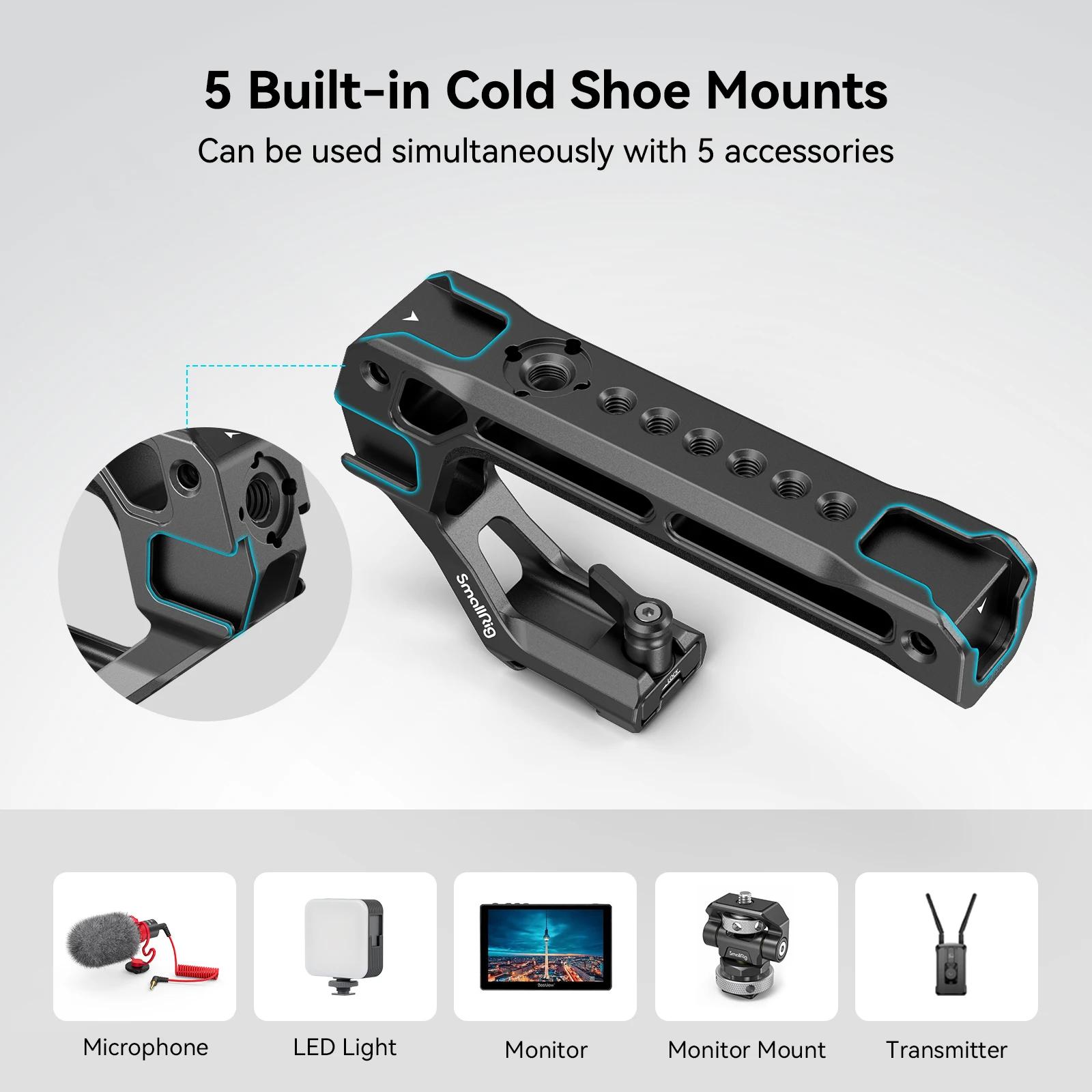 SmallRig – poignée supérieure NATO Lite pour Sony, Canon, Nikon, Cage pour appareil photo DSLR, avec