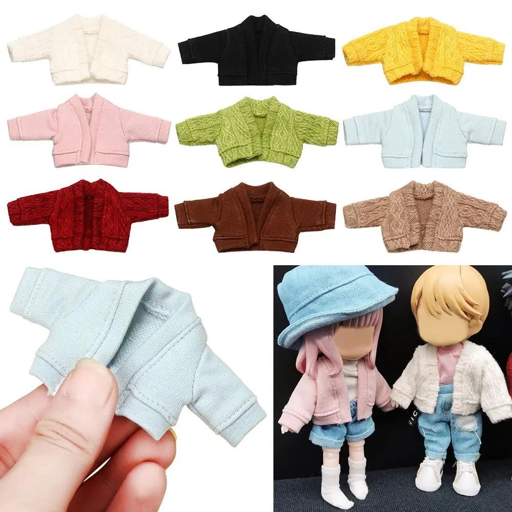 Pull et cardigans en beurre pour enfants, robe décontractée, vêtements pour poupées OB11, accessoire