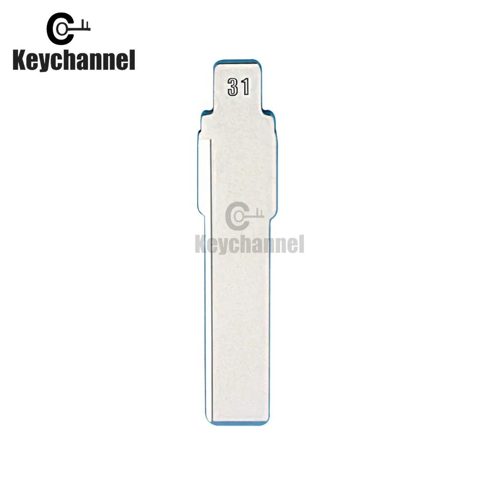 Lame de clé de voiture HU66 non coupée pour Xhorse VVDI KD EllYDIY, lame de clé 31 #, télécommande p